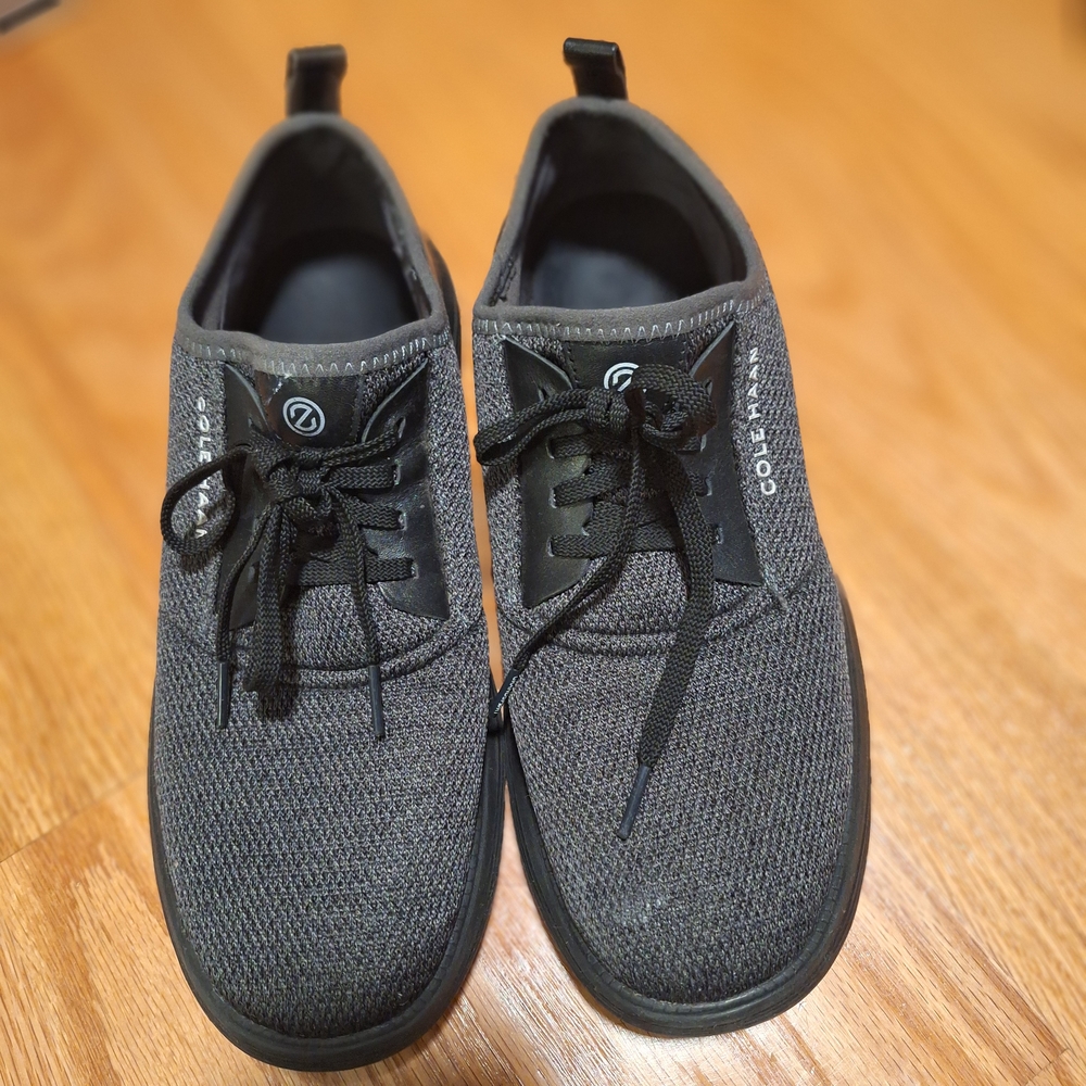 💎 MEN'S 9.5 COLE HAAN "GRAND" SNEAKERS IN BLACK & GRAY. EXCELLENT CONDITION!